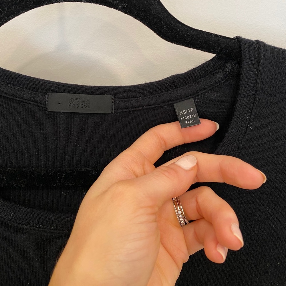 ATM Ribbed Crop Top - Picture 3 of 3